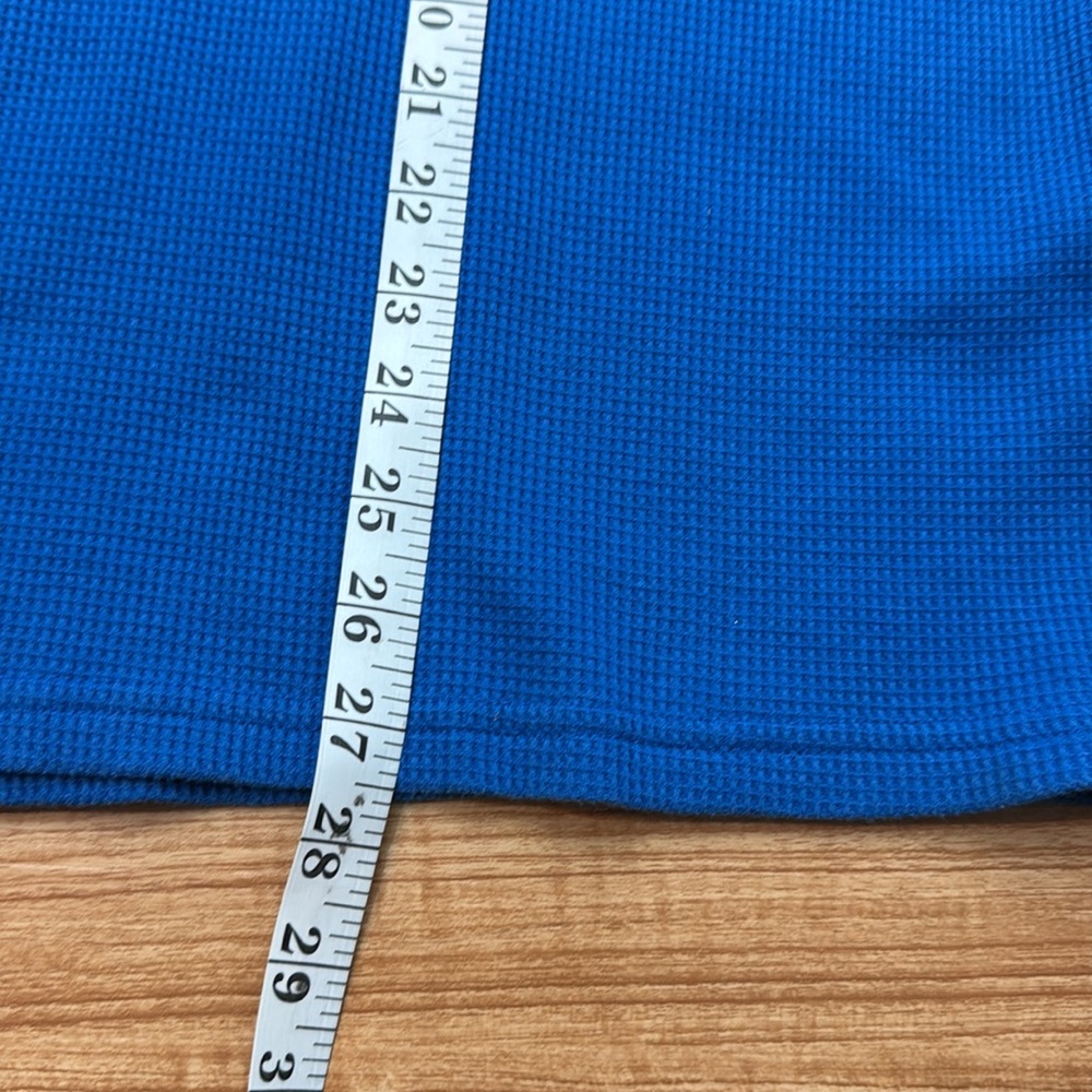 Woman Within Women’s Blue Embroidered Thermal Henley‎ Long Sleeve Size Large - Picture 7 of 10